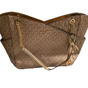 Michael Kors Brown Signature Tote Bag
